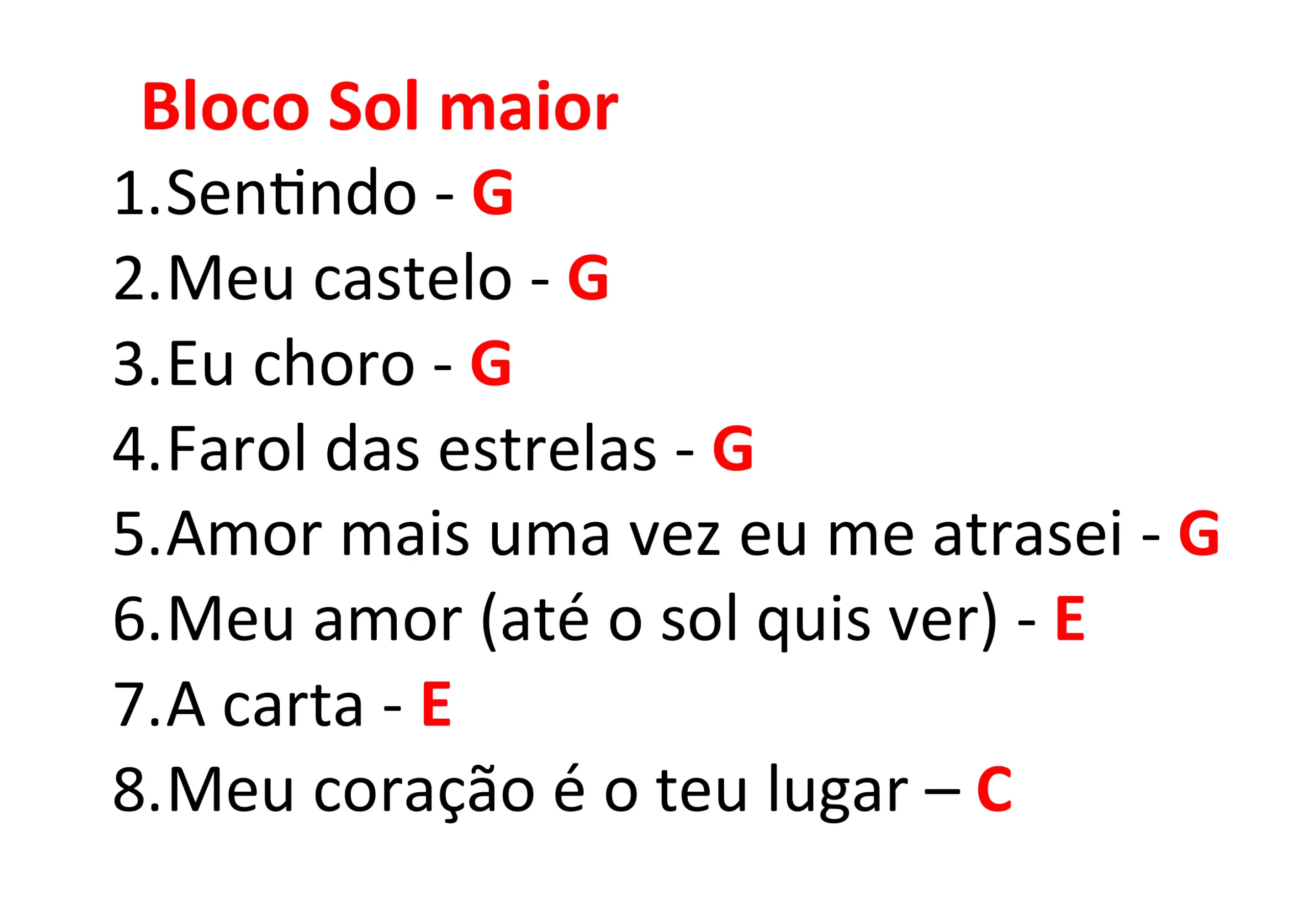 Bloco Sol maior